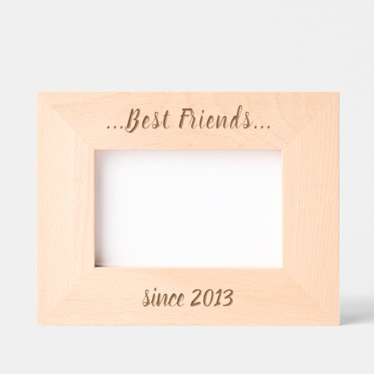 Vrienden BFF Custom houten foto lijst Gegraveerde Lijstjes (Voorkant)