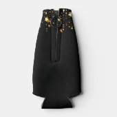 Vrienden BFF fotofeest zwart goud Flesjeskoeler (Achterkant)