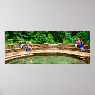 Vrienden bij Buffalo Spring III - Kleur verzadigd Poster