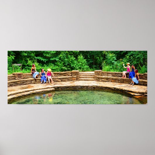 Vrienden bij Buffalo Spring III - Kleur verzadigd Poster (Voorkant)