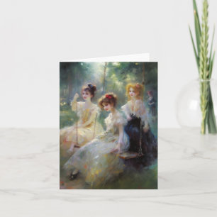 Vrienden bij elkaar - Blank binnen Kaart