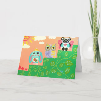 Vrienden bij elke stap van de weg kaart