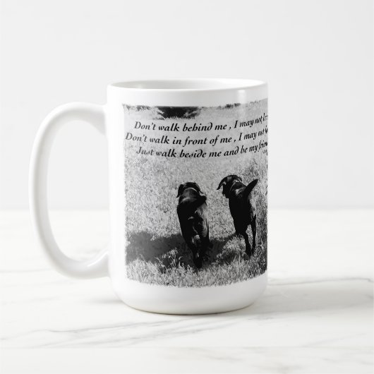 Vrienden - Black Labradors - Schattigee hondenvrie Koffiemok (Links)