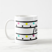 Vrienden Black Polka Dots Koffiemok (Links)