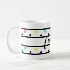 Vrienden Black Polka Dots Koffiemok