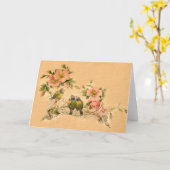  Vrienden- Bloemen & Vogels-Kaart Kaart (Gele Bloem)