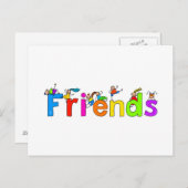 Vrienden Briefkaart (Voorkant / Achterkant)