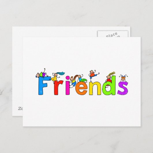 Vrienden Briefkaart (Voorkant / Achterkant)