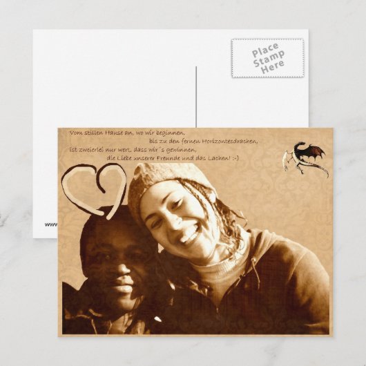 Vrienden Briefkaart (Voorkant / Achterkant)