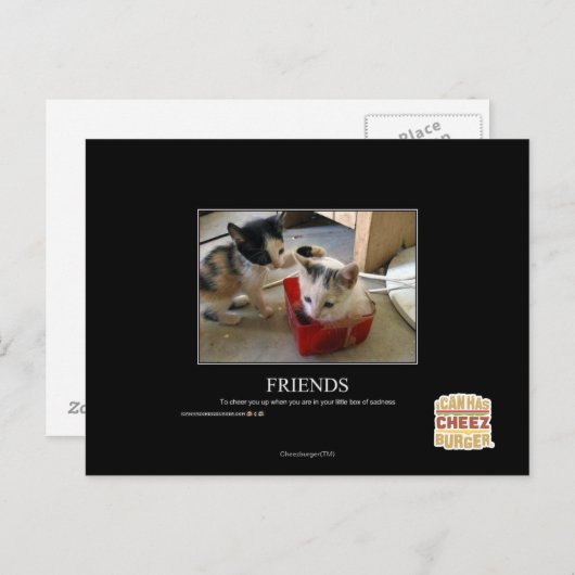 Vrienden Briefkaart (Voorkant / Achterkant)