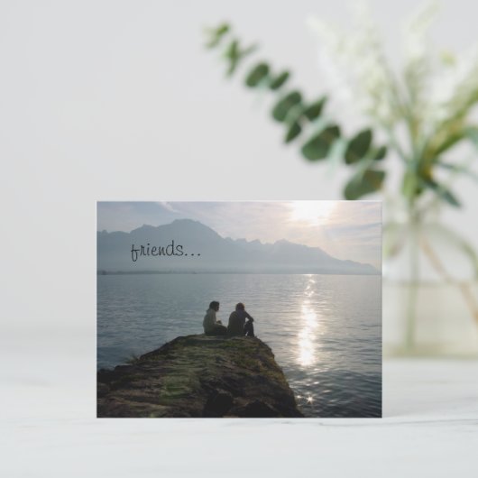 vrienden... briefkaart (Staand voorkant)