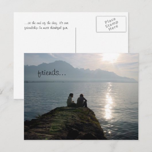 vrienden... briefkaart (Voorkant / Achterkant)