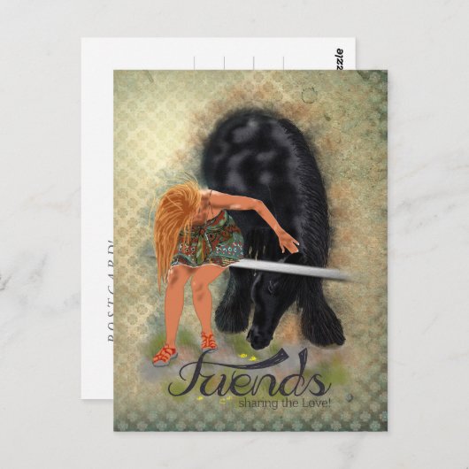 VRIENDEN - Briefkaart (Voorkant / Achterkant)