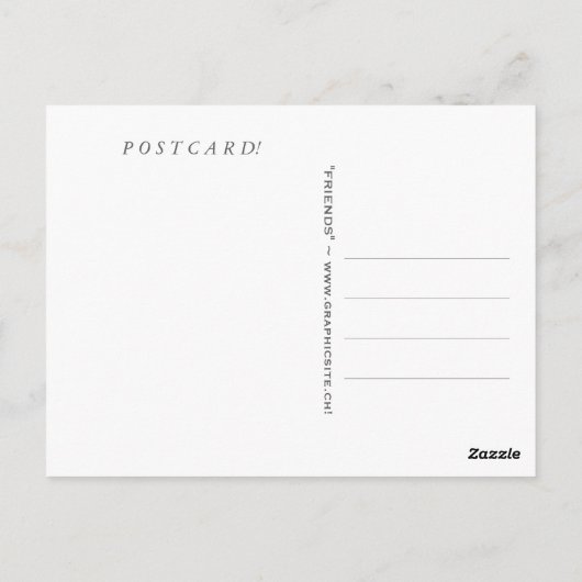 VRIENDEN - Briefkaart (Achterkant)