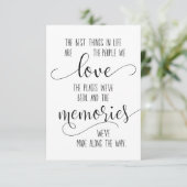 Vrienden Briefkaart, Vriendschap Quote, Vriend spe Bedankkaart (Staand voorkant)