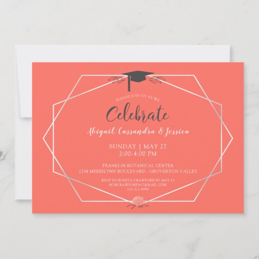 Vrienden Broers en Zussen Afstudeerfeest Koraal Bl Kaart (Achterkant)