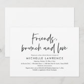 Vrienden, Brunch en Liefde, Informele Bruidsmeisje Kaart (Voorkant / Achterkant)