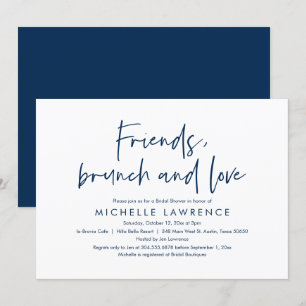 Vrienden, Brunch en Love, Casual Vrijgezellenfeest Kaart