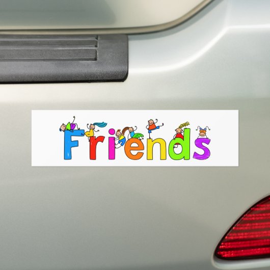 Vrienden Bumpersticker (Op auto)