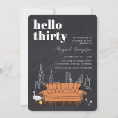 VRIENDEN™ | Central Perk Chalkboard 30e verjaardag Kaart (Voorkant)