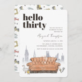 VRIENDEN™ | Central Perk Waterverf 30e verjaardag Kaart (Voorkant / Achterkant)