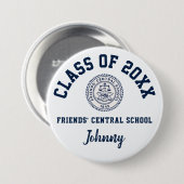 Vrienden 'Central School Button Logo Custom (Voorkant /achterkant)