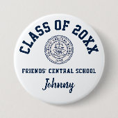 Vrienden 'Central School Button Logo Custom (Voorkant)