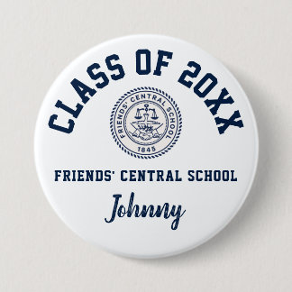 Vrienden 'Central School Button Logo Custom