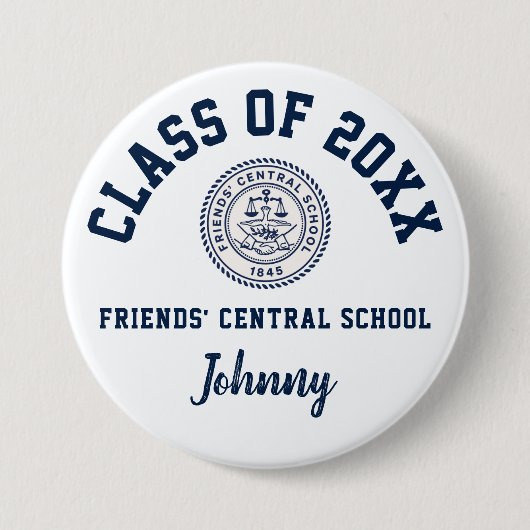 Vrienden 'Central School Button Logo Custom (Voorkant)
