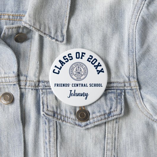 Vrienden 'Central School Button Logo Custom (In situ)