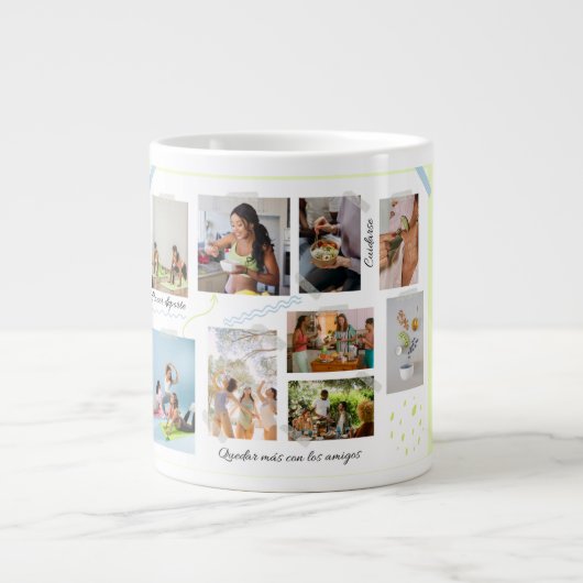 Vrienden Collage Mok | Gepersonaliseerde Herinneri (Voorkant)