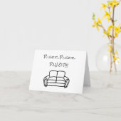 Vrienden Couch - blanco kaart (Gele Bloem)