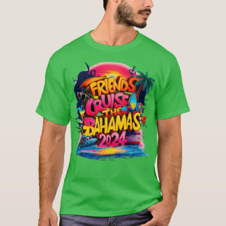Vrienden Cruise 2024 Matching Flamingo Cruise Squa T-shirt