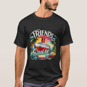 Vrienden Cruise 2026 Cruise Squad 2026 Grappige Vr T-shirt