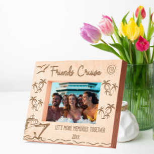 Vrienden Cruise Laten we samen herinneringen maken Gegraveerde Lijstjes