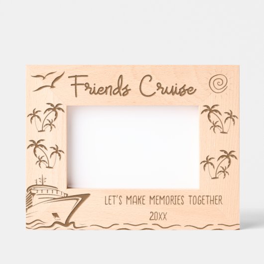 Vrienden Cruise Laten we samen herinneringen maken Gegraveerde Lijstjes (Voorkant)