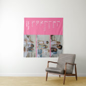 VRIENDEN Custom Foto Roze Tapestry Wandkleed (In Situ (horizontaal))