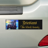 Vrienden, de zwarte schoonheid bumpersticker (Op auto)