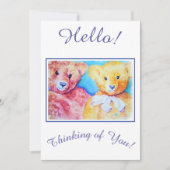 Vrienden Denken aan u Vakantie Kaart (Voorkant)