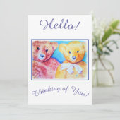 Vrienden Denken aan u Vakantie Kaart (Staand voorkant)