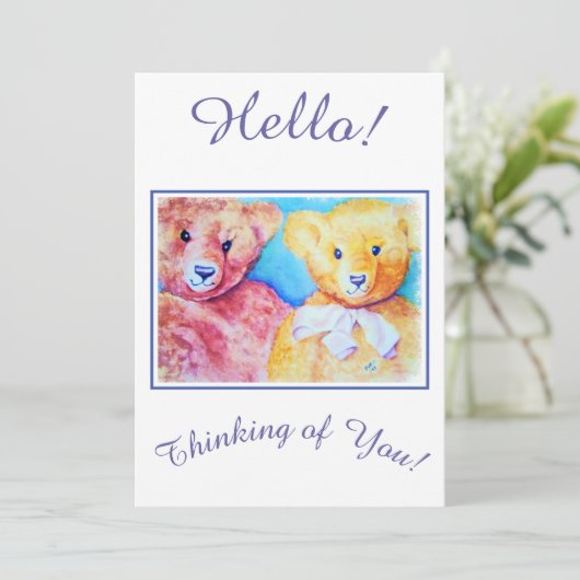 Vrienden Denken aan u Vakantie Kaart (Staand voorkant)