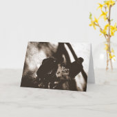 Vrienden die Chinees schaken/vriendschap spelen Kaart (Gele Bloem)