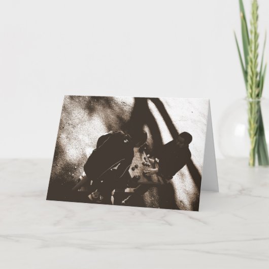 Vrienden die Chinees schaken/vriendschap spelen Kaart (Voorkant)