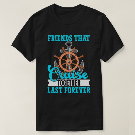 Vrienden die de laatste keer samen kruisen t-shirt (Design voorkant)