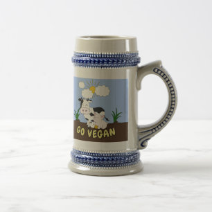 Vrienden die geen voedsel eten - Kute Cow, Pig en Bierpul