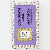 VRIENDEN™ | Die met het Afstuderen Spandoek (Verticaal)