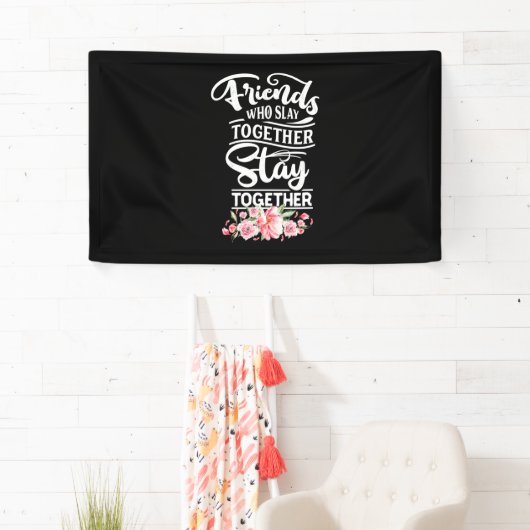 Vrienden die samen blijven spandoek (Insitu)