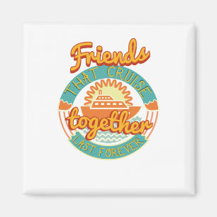 Vrienden die samen kruisen, blijven samen kruipen magneet