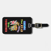 Vrienden die samen lezen, blijven bij elkaar bagagelabel (Voorkant horizontaal)