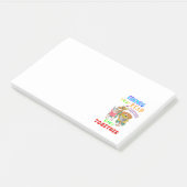 Vrienden die samen lezen, blijven bij elkaar post-it® notes (Schuin)